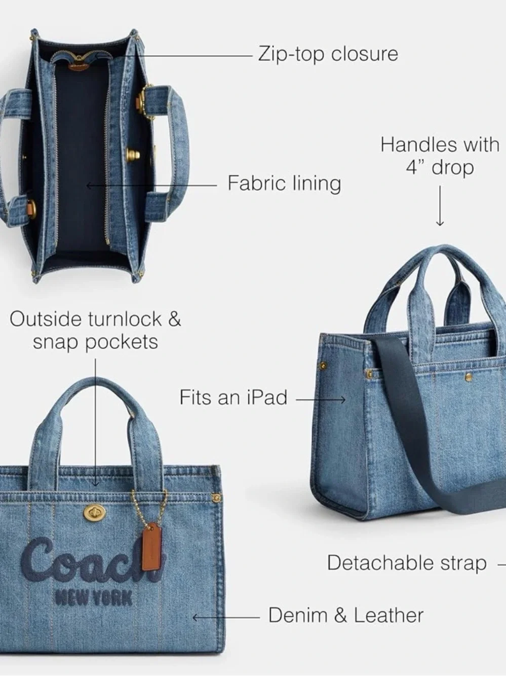 Coach Women's Cargo Tote 26